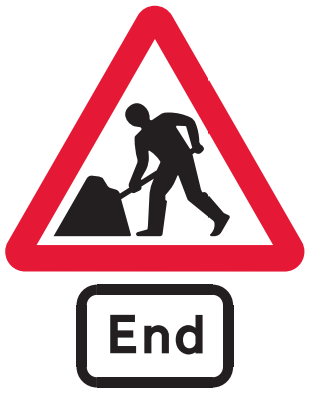 End of road works