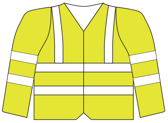 High visibility clothing