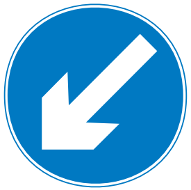 Keep left