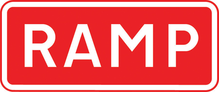 Ramp sign