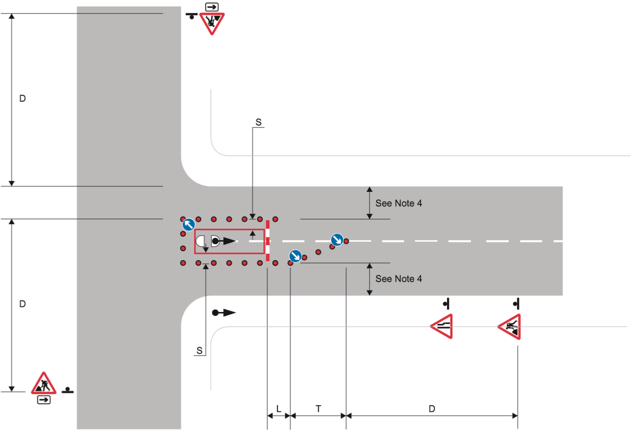 Works on a signal island at a T-Junction